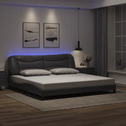 Giroletto con LED senza Materasso Hvar Grigio 200x200 cm