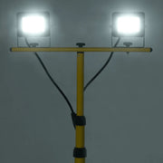 Faretto a LED con Treppiede 2x30 W Bianco Freddo 149660