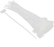 Etichette per cavi in plastica per identificazione e organizzazione del network - 50 pezzi - Nero - 4 x 200mm