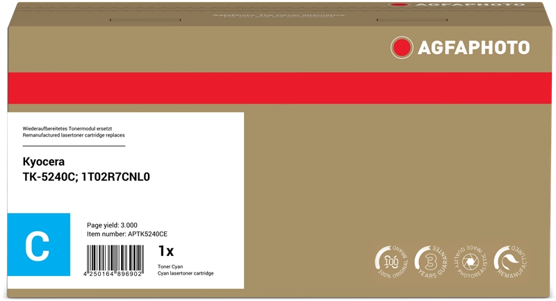 ORIGINAL Agfa Photo toner ciano APTK5240CE ~3000 Seiten