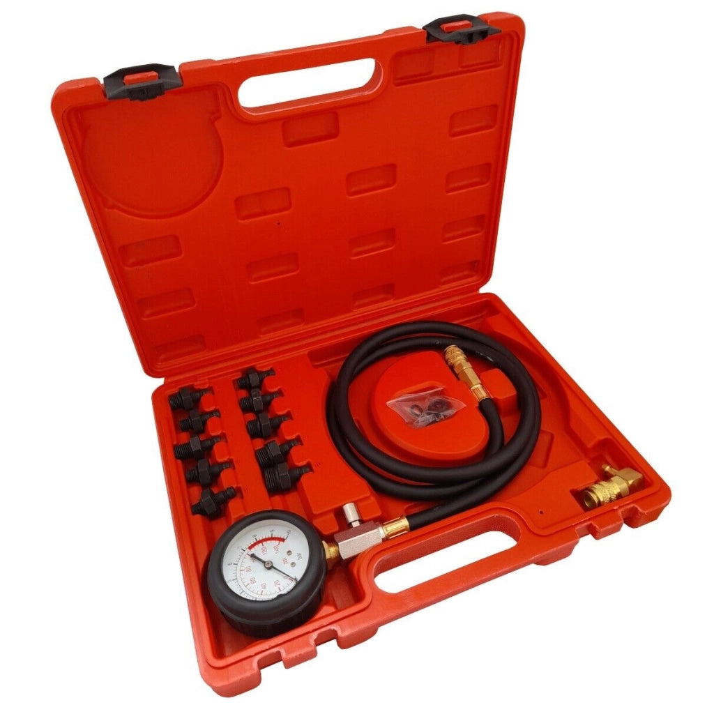 KiT 12pz tester pressione di compressione olio motore auto 0 - 10 BAR Art. 06029