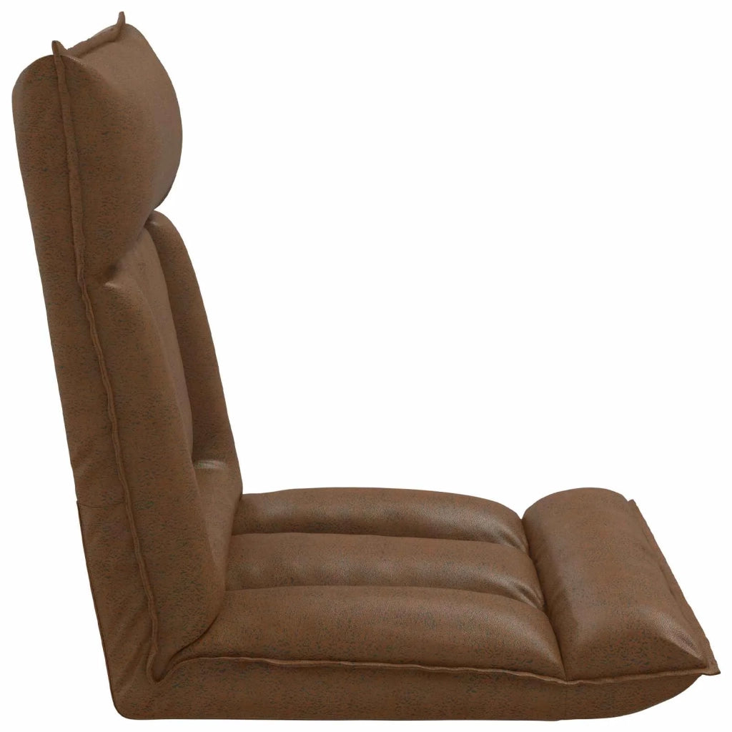 Sedia da Pavimento Marrone 55 x 61 x 70 cm Tessuto 42028190