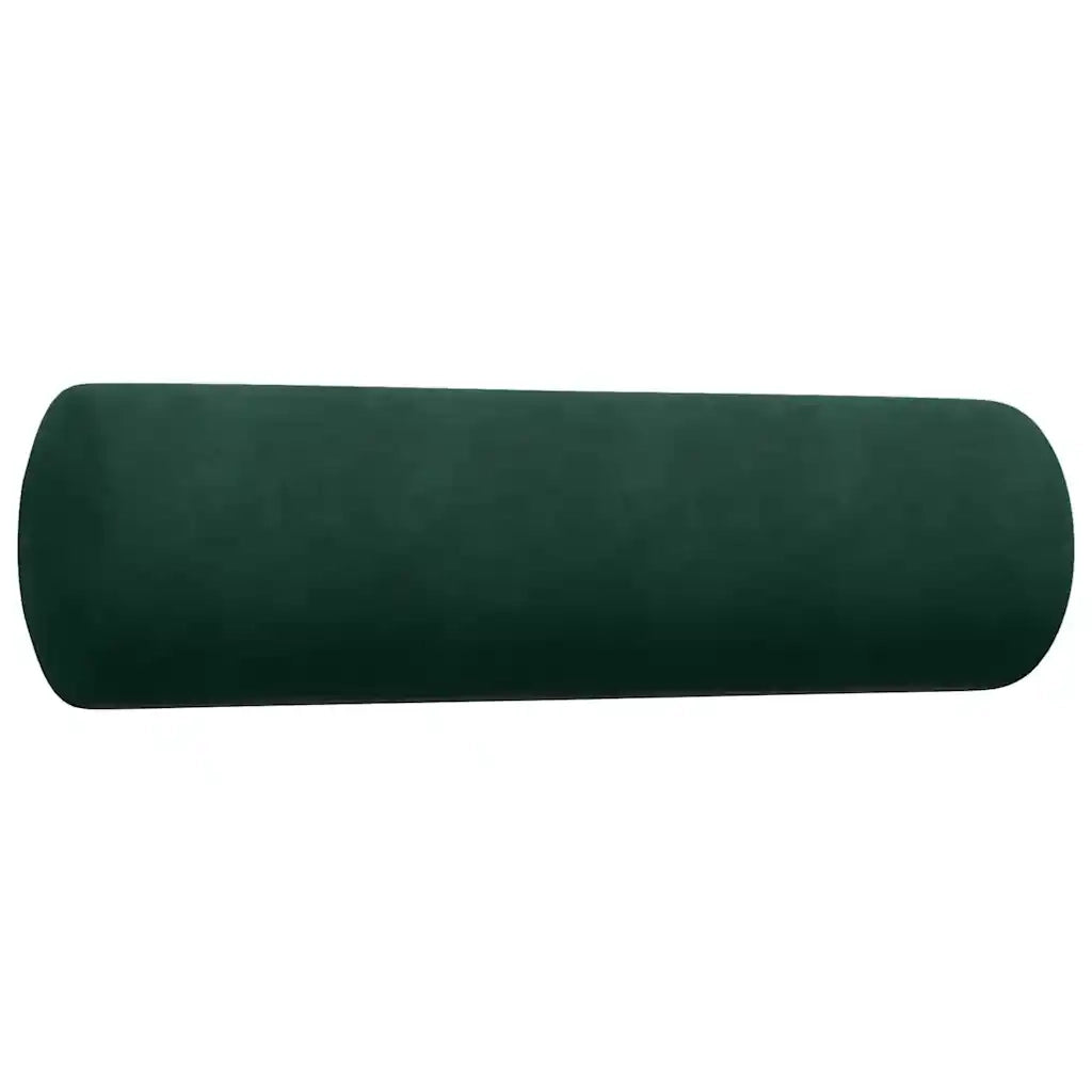 Set di Divani 3 pz con Cuscini e Rinforzi Verde scuro Velluto 3278453