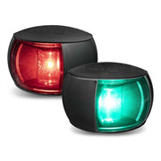 FANALE NERO LENTE TRASPARENTE ROSSO