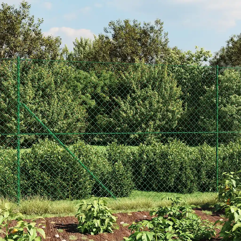 Recinzione da Giardino | Recinzione a Rete Verde 1,4x10 m