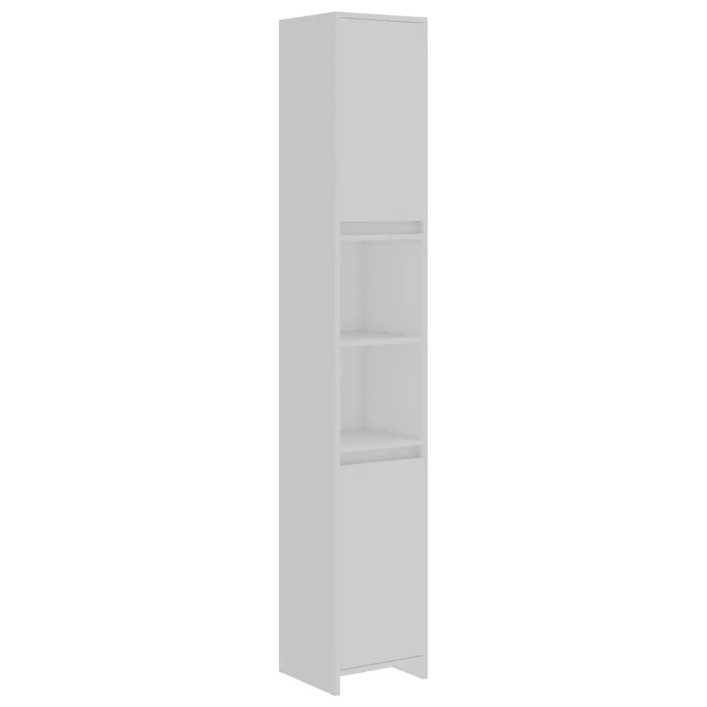 Armadio da Bagno Bianco 30x30x183,5 cm in Truciolato
