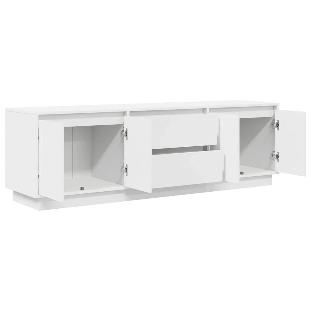 Mobile Porta TV con Luci LED-Mobile per TV-Credenza TV Bianco 160,5x41x50 cm