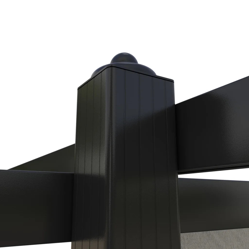 Pergola da Giardino con Tetto Retrattile 3x3 m Crema 318534