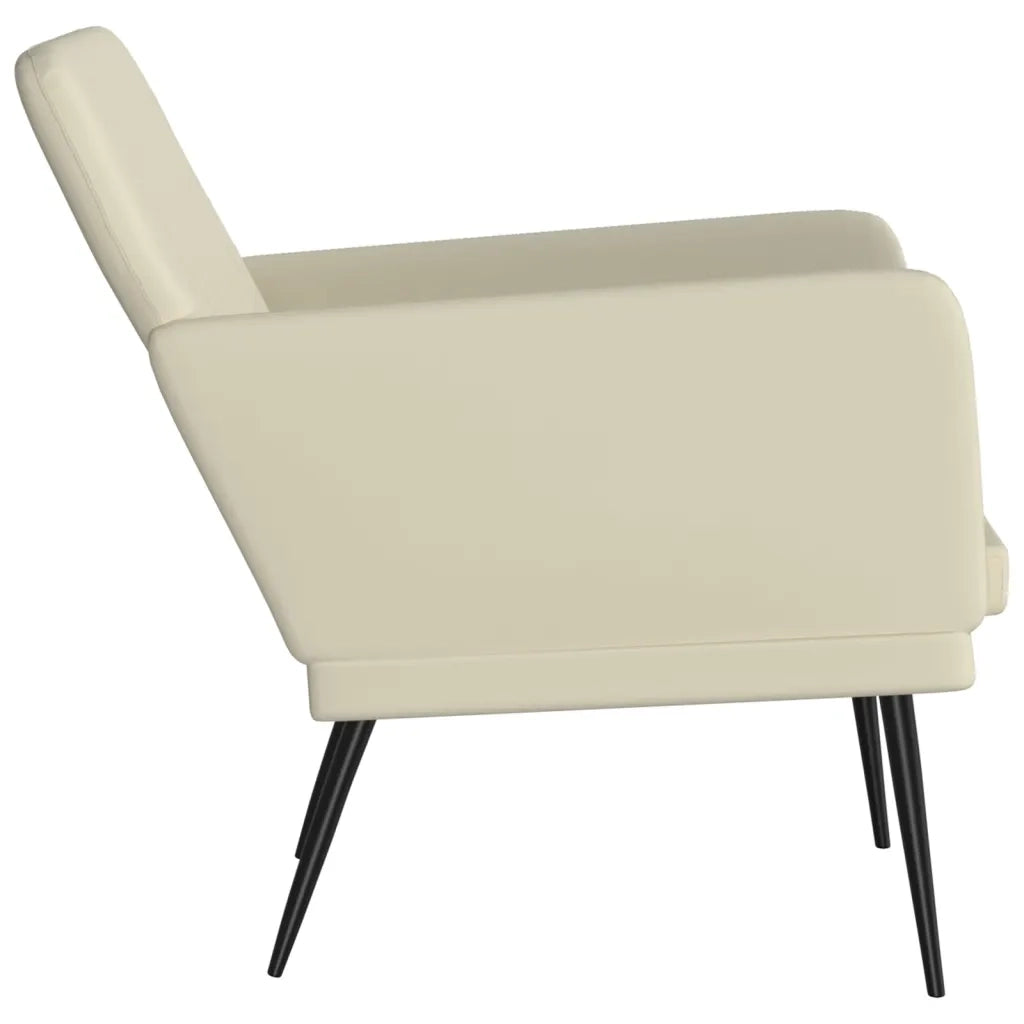 Poltrona Crema 61x78x80 cm Similpelle 351393