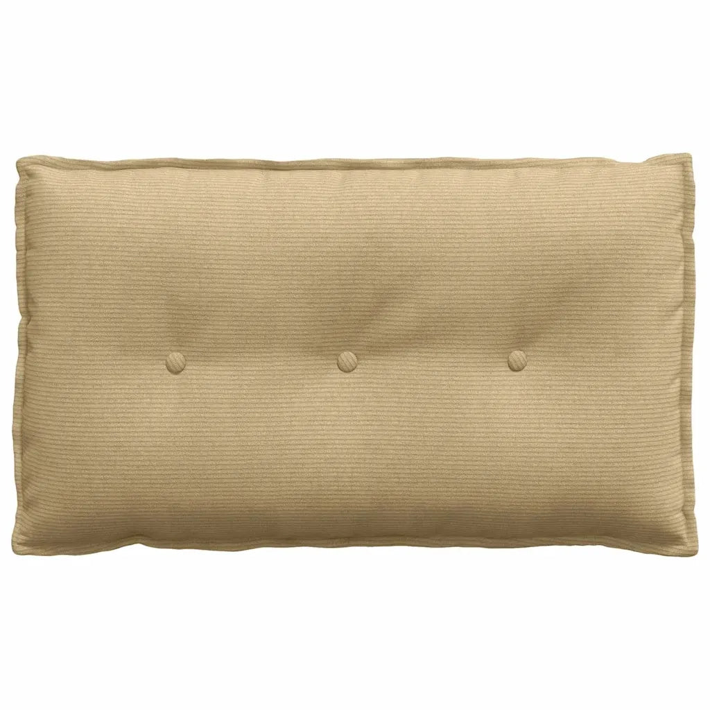 Cuscino per Schiena Grigio Verde 80 x 50 cm Tessuto in Cords 42014740