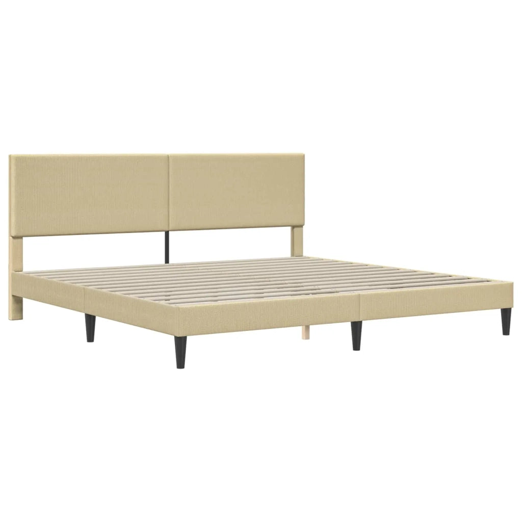 Struttura del letto-Giroletto Grigio Verde Chiaro 200 x 200 cm
