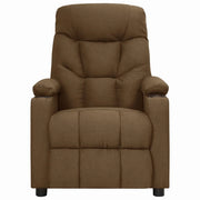Poltrona Reclinabile in Tessuto Marrone 339086
