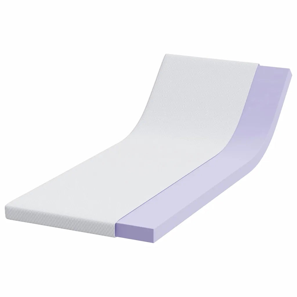 Topper per materasso Bianco 80 x 200 cm Tessuto Jacquard 4106232