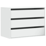 Cassettiera Bianca 80x41x58 cm in Legno Multistrato CFW4242211