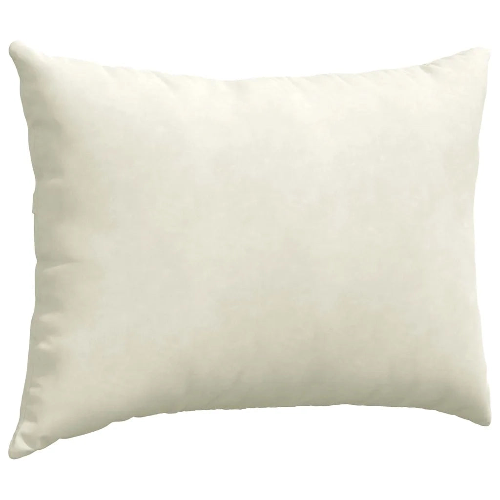 Cuscini da Divano 2 pz-Set di 2 Cuscini per Sofa Crema 70 x 50 cm Tessuto in Cords 194088
