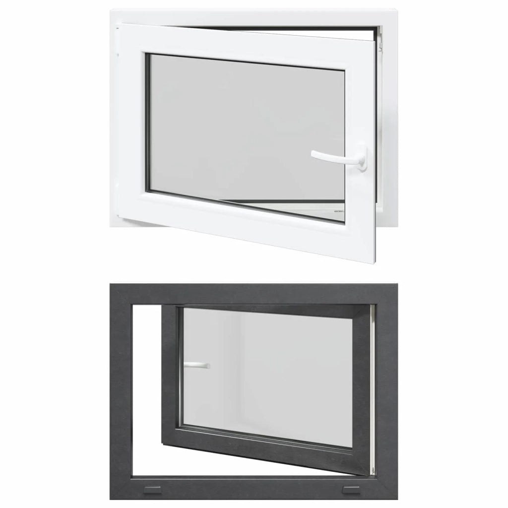 Finestra per Soffitta RISOR 80 x 70 cm PVC e Vetro Antracite CFW9706115
