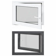 Finestra per Soffitta RISOR 80 x 70 cm PVC e Vetro Antracite CFW9706115