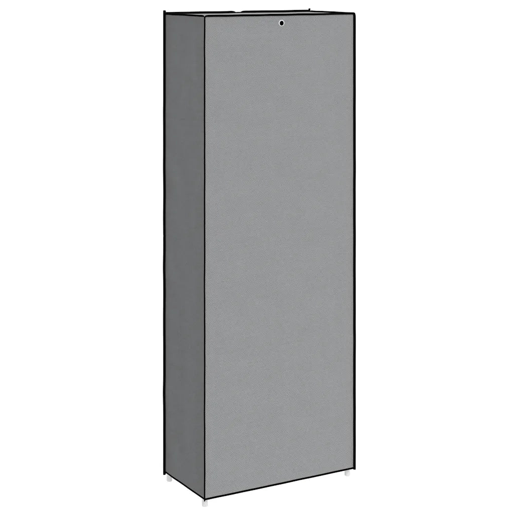 Scarpiera | Mobile per scarpe Grigia 60x30x166 cm Tessuto