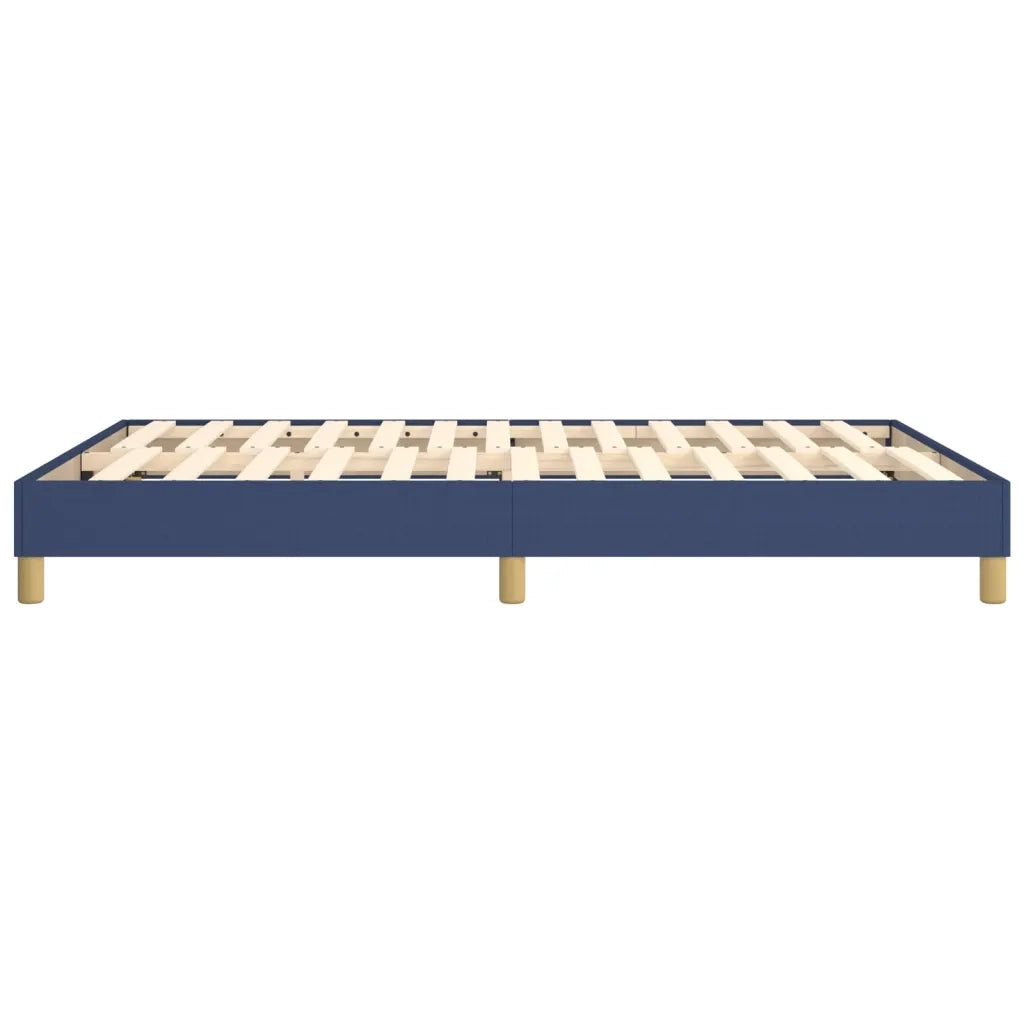 Struttura Letto a Rete a Molle Blu 140x190 cm in Tessuto 3120612