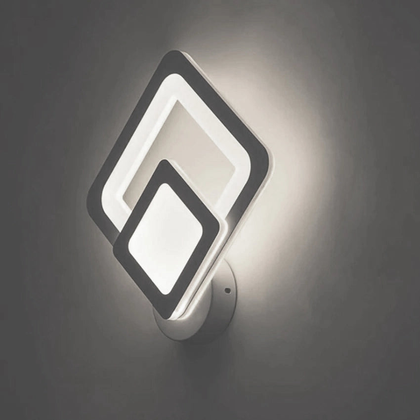 Applique Lampada da parete per muro a LED 12W moderna Rombi Luce per interno