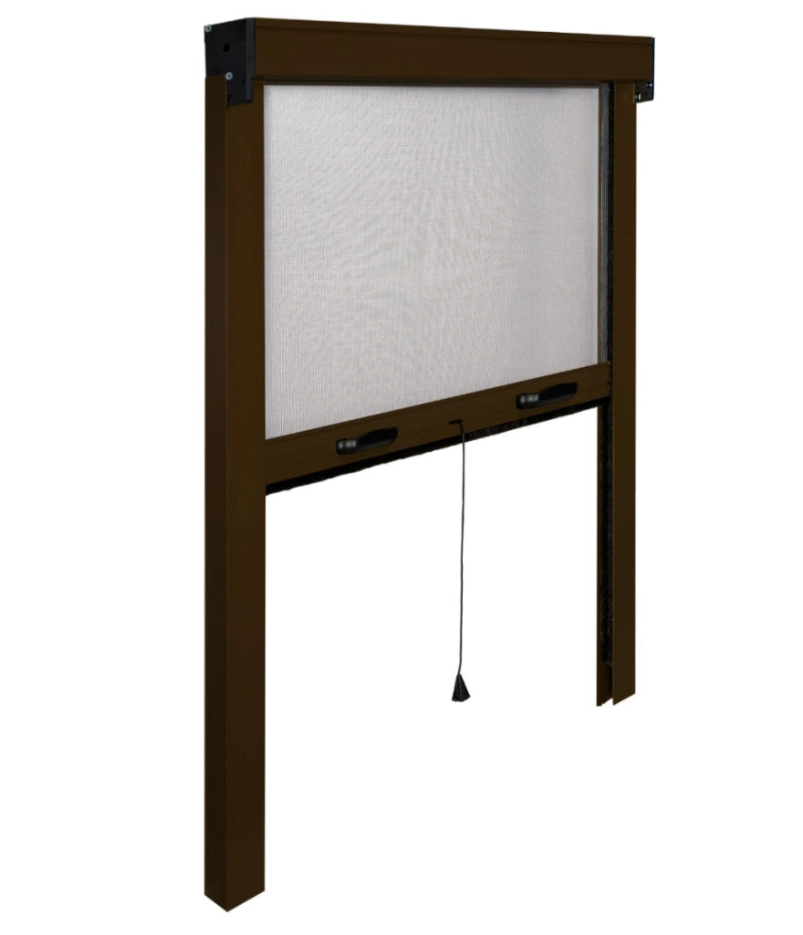 ZANZARIERA AVVOLGIBILE VERTICALE 80x160 cm - Marrone