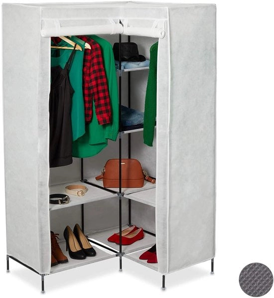 Kast per angolo grande - Bianco - Acciaio - 169x100x83 cm