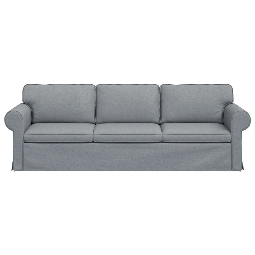 Divano Grigio chiaro 245 x 82 x 80 cm Tessuto 42024320