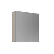 Mobile da bagno con specchio "Desna 60" - 60 x 16 x 66 cm - Sabbia