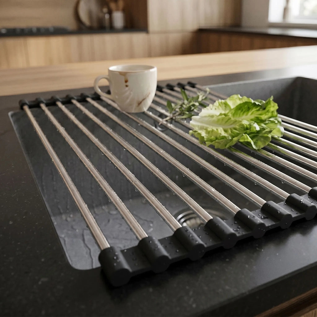 Set Di Accessori Per Lavello Da Cucina 3 Pz. Rea Black