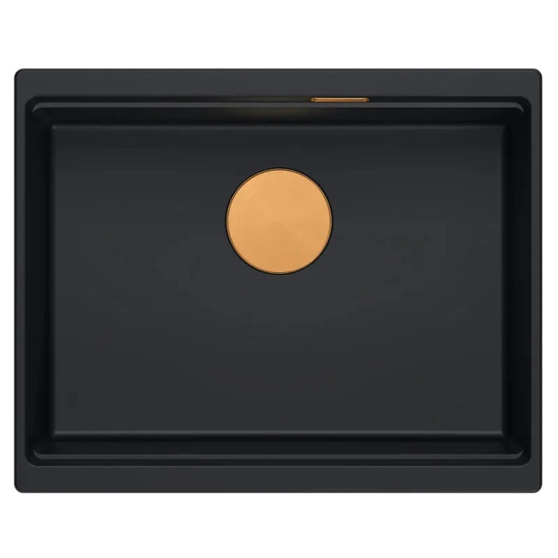 Lavello In Granito Logan 100 Black Tappo nero
