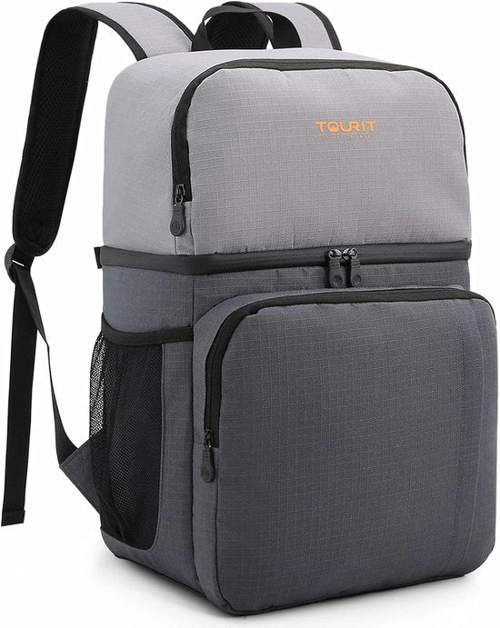 Coffre a Isolamento 28L - Ideale per Picnic e Campeggio - Grigio - Doppio Strato