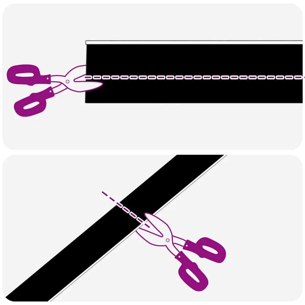 Spazzole per porte autoadesive 12 pcs Nero 100 cm 42019569