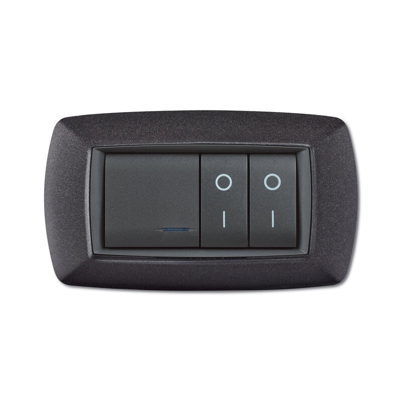 PLACCA LIFE LIVING PLAST GRIGIO NOTTE VULCAN 4P