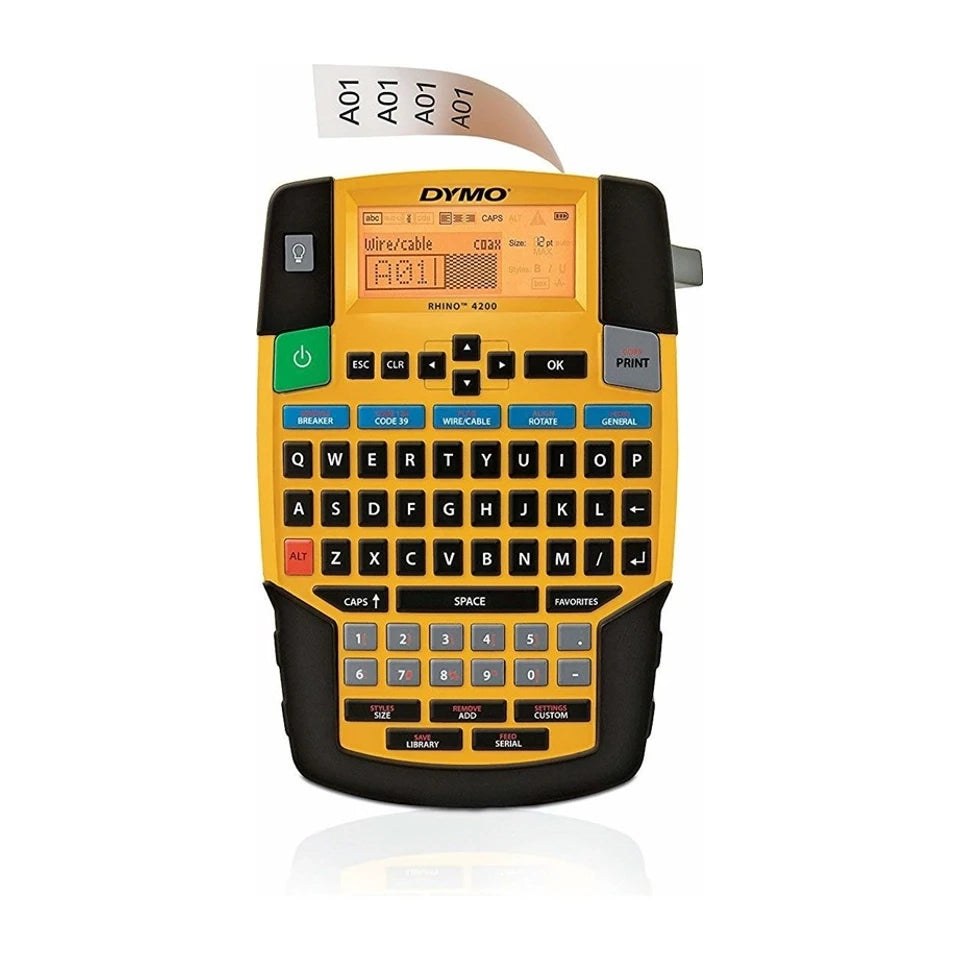 Stampante per etichette DYMO Rhino 4200 a trasferimento termico Wireless QWERTY