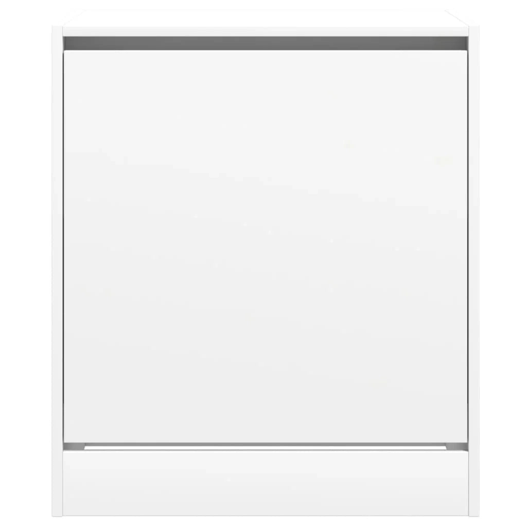Scarpiera mobile contenitore per scarpe mobile per ingresso/corridoio/soggiorno 60 x 42 x 69 cm legno ingegnerizzato bianco 02_0021492