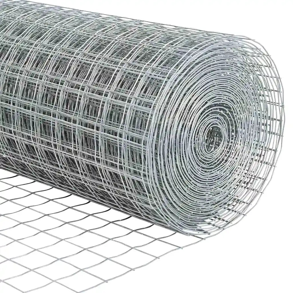 Recinzione con Posto Grigio 0,4 x 25 m Acciaio e PVC 3350491