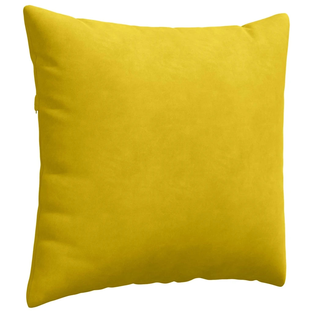 Cuscini da Divano 2 pcs Giallo 50 x 50 cm Tessuto in Cords 42013978