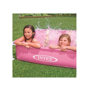 Trade Shop - Piscina Mini Frame Rosa Quadrata Con Telaio 122x122x30 Cm Bambini Estate 57172 -