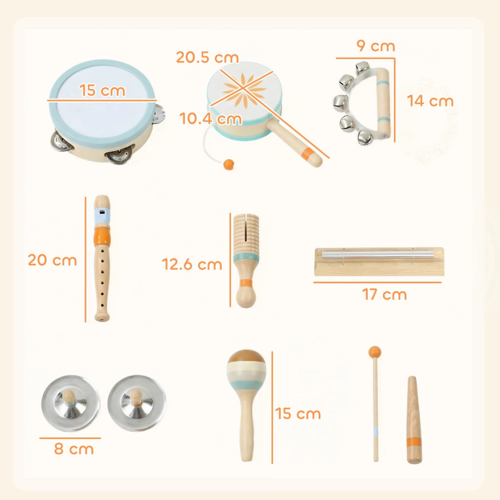 Set Strumenti Musicali Percussioni Legno Montessori ¨C Xylo ¨C Bambini