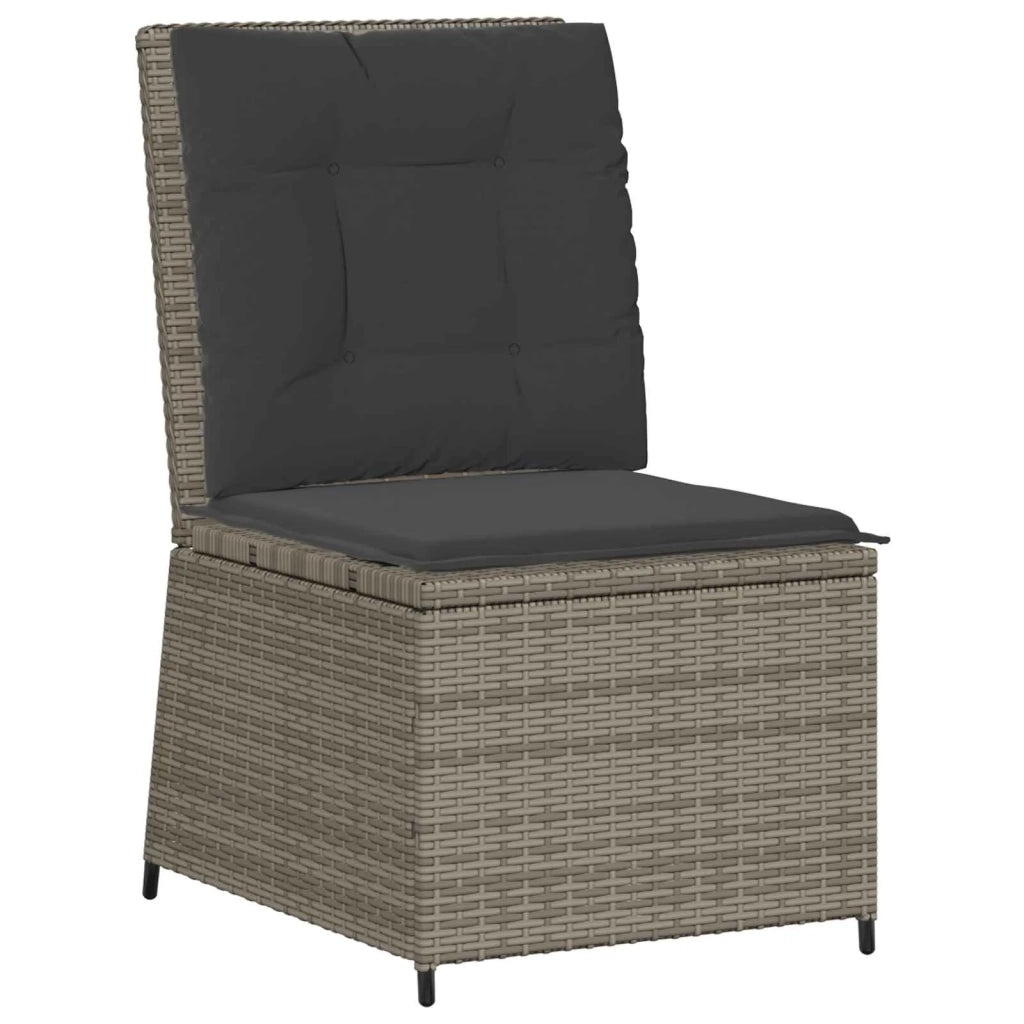 Divano da giardino con cuscino Grigio polyrattan 3394478