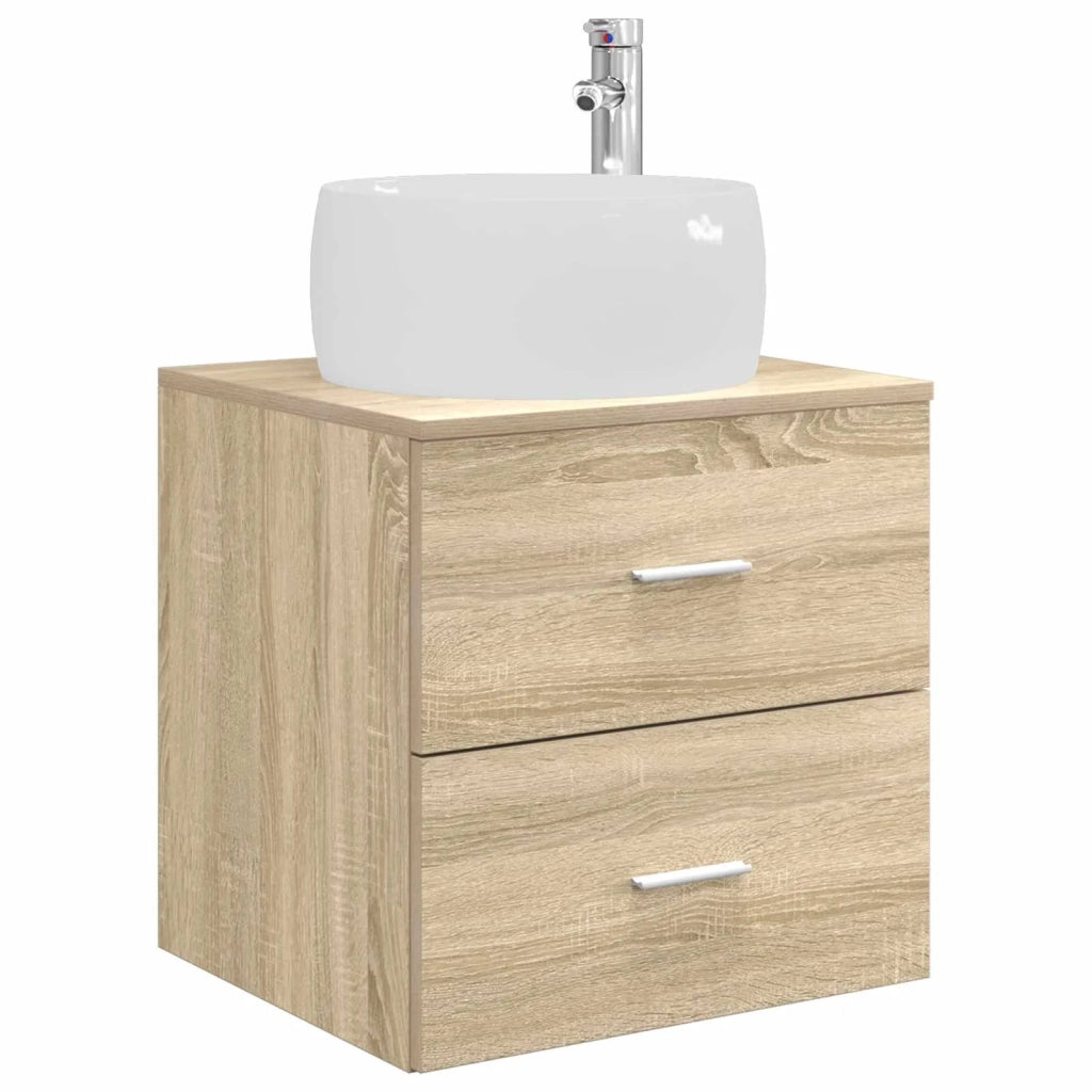 Set di mobili per il bagno 4 pcs Rovere Sonoma 3407025