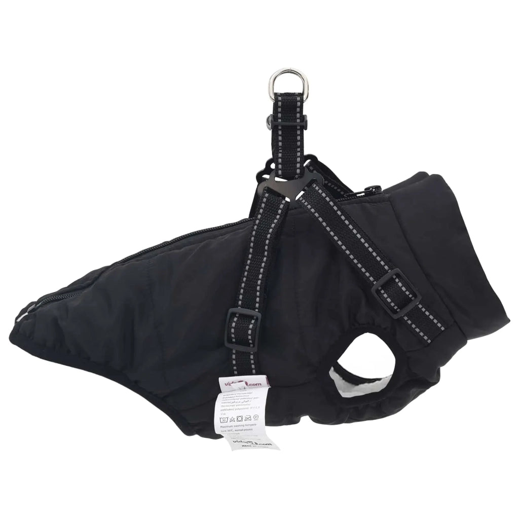 Cappotto per Cani Nero L32 Pile e Poliestere 3422531