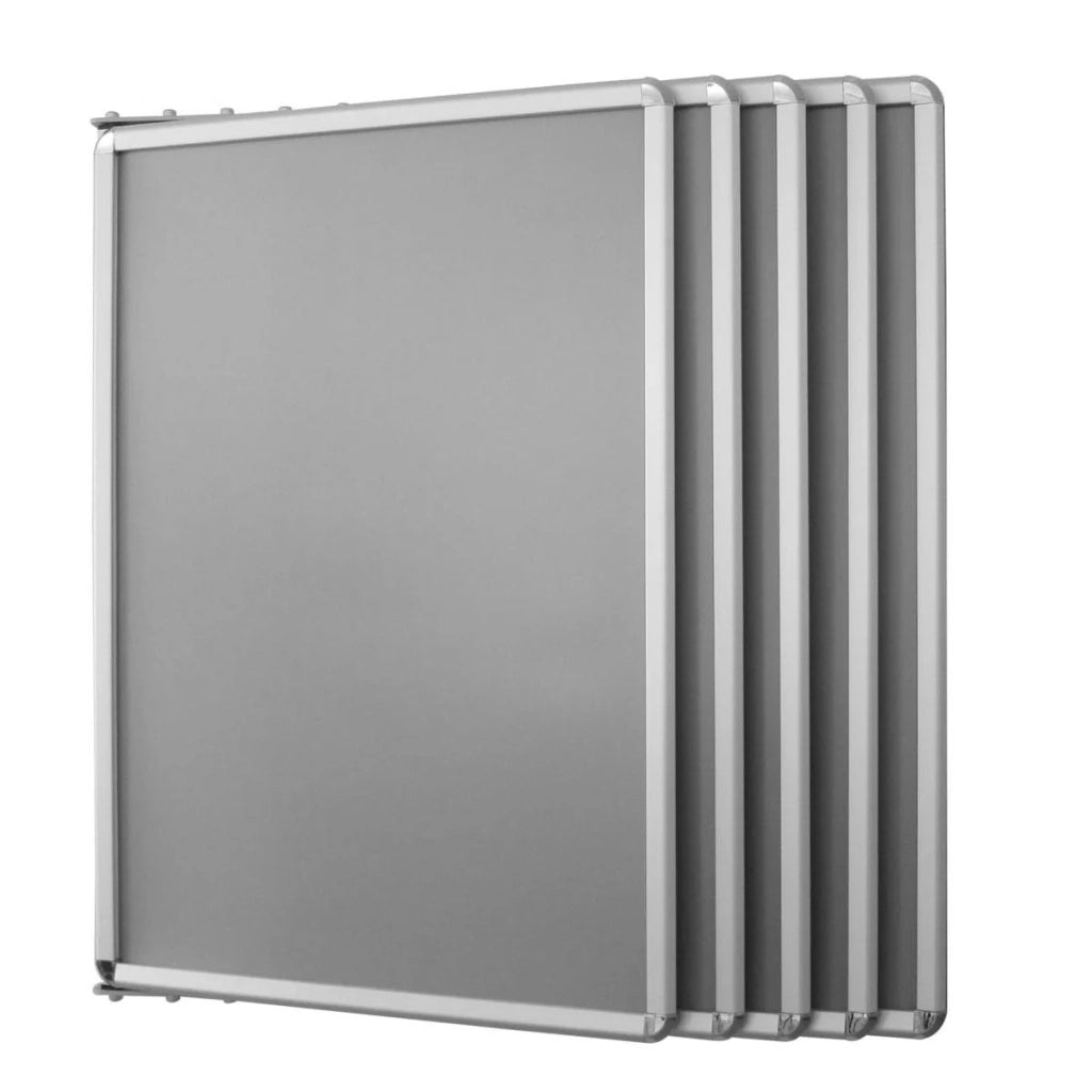 Espositore a parete con cornici a scatto - 5 Cornici 70 x 100