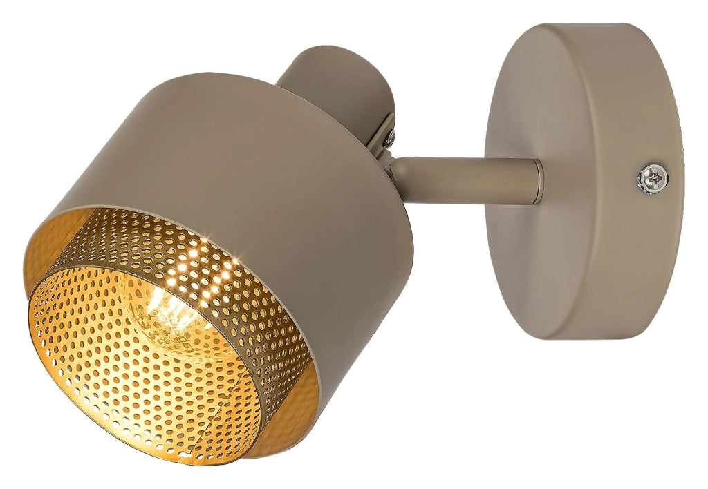 Applique moderna E14 bronzo chiaro oro Fedora Rabalux