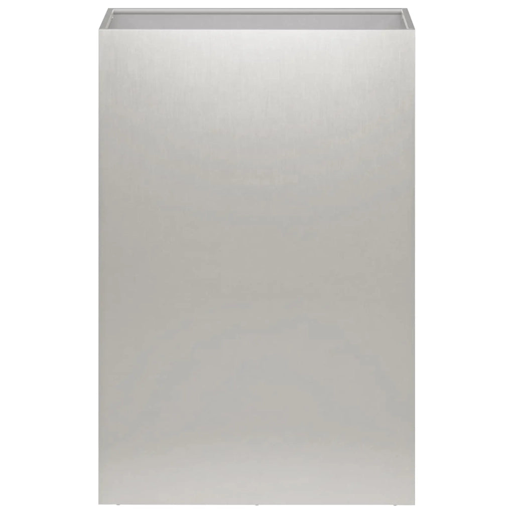 Vaso da giardino Argento 50 x 40 x 75 cm Acciaio Inox 8005674