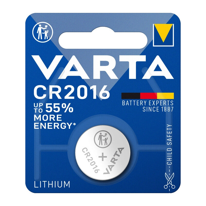 VARTA BATTERIA A BOTTONE CR2016 LITIO  BL 1 PZ- 10,0 blister