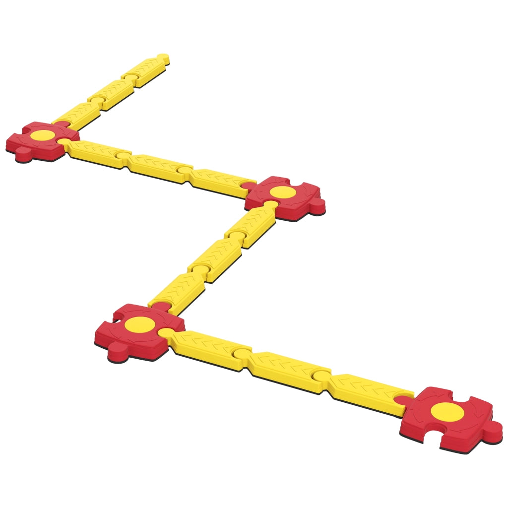 Set Trave Equilibrio Bambini ¨C Xylo ¨C Plastica Giallo Rosso