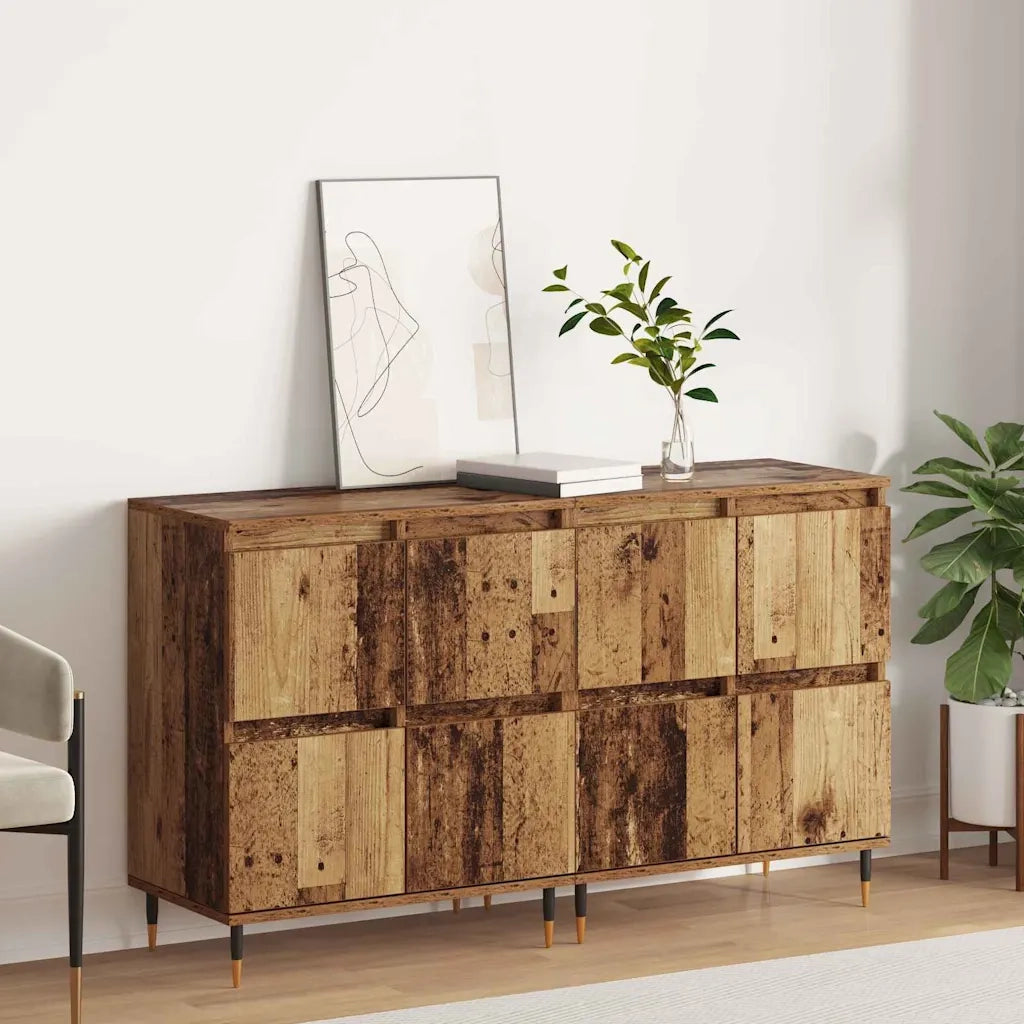 Armadio 2 pcs Legno vecchio 60 x 35 x 70 cm