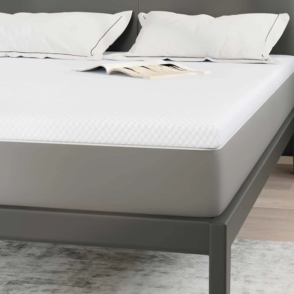 Topper per materasso Bianco 140 x 190 cm Tessuto Jacquard 4106226
