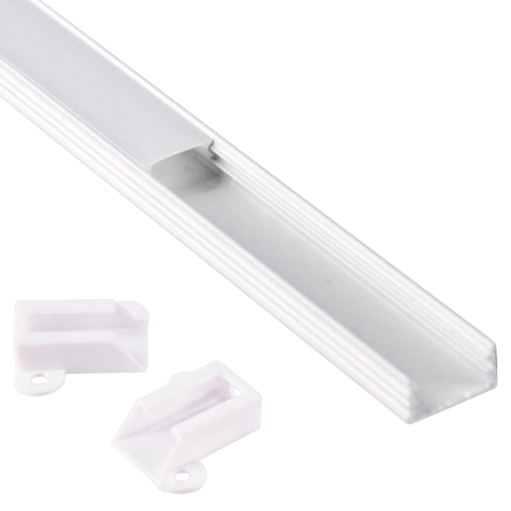 Profilo LED superficie in alluminio 1m bianco Polux